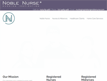 Tablet Screenshot of noblenurse.com